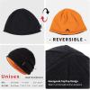 image:imageTOPEX DryKnit Waterproof Wool Beanie Hat for Men Fleece Lined Skull Cap Winter Knit Hat Watch Caps Reversible amp WindproofBlack