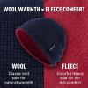 image:imageTOPEX DryKnit Waterproof Wool Beanie Hat for Men Fleece Lined Skull Cap Winter Knit Hat Watch Caps Reversible amp WindproofNavy Blue