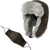 image:imageComhats Large XL Trapper Trooper Hunting Warm Ear Flap Russian Ushanka Winter Ski Cold Weather Bomber Hats for Men92677army Greenreal Fur