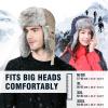 image:imageComhats Large XL Trapper Trooper Hunting Warm Ear Flap Russian Ushanka Winter Ski Cold Weather Bomber Hats for MenNavy