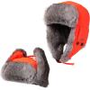 image:imageComhats Large XL Trapper Trooper Hunting Warm Ear Flap Russian Ushanka Winter Ski Cold Weather Bomber Hats for MenOrange