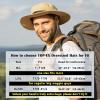 image:imageOversized XL XXL Waterproof Sun Hat for Big Heads Mesh Bucket Hat Wide Brim Adjustable Packable Hiking Beach FishingBlack27brim