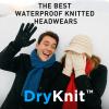 image:imageTOPEX Dryknit Waterproof FleeceLined Visor Beanie for Women  Stylish Chunky Knit Winter Hat for Cold WeatherBlack