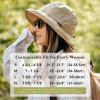image:imageTOPEX ChicPony Womens Wide Brim Bucket Sun Hat with Ponytail Hole UPF 50 Summer Packable Sunhat for Travel Beach OutdoorPurple
