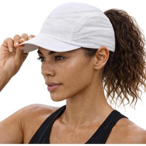 image:imageTOPEX Ponytail Running Cap  Breathable Cooling UV Protection for Women for Most Women SM amp MLWhite