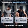 image:imageTOPEX UVCoolix Cooling Performance Hat Big Head Waterproof Breathable Baseball Cap for Running Golf Outdoors Men FittedGrey