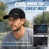 image:imageTOPEX UVCoolix Cooling Performance Hat Big Head Waterproof Breathable Baseball Cap for Running Golf Outdoors Men FittedNavy