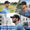 image:imageTOPEX UVCoolix Cooling Performance Hat Big Head Waterproof Breathable Baseball Cap for Running Golf Outdoors Men FittedNavy