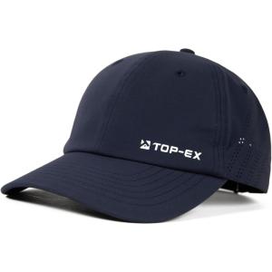 image:imageTOPEX UVCoolix Cooling Performance Hat Big Head Waterproof Breathable Baseball Cap for Running Golf Outdoors Men FittedNavy