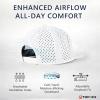 image:imageTOPEX UVCoolix Flat Bill Golf Baseball CapWaterResistant Breathable Adjustable Snapback Hat Men WomenCooling SweatbandHeather Gray Black