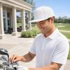 image:imageTOPEX UVCoolix Flat Bill Golf Baseball CapWaterResistant Breathable Adjustable Snapback Hat Men WomenCooling SweatbandWhite