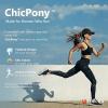 image:imageTOPEX ChicPony Cooling High Ponytail Everyday Sports Hat for Women Breathable Running Golf Walking UPF 50 FoldableWhite