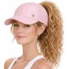 image:imageTOPEX ChicPony Cooling High Ponytail Everyday Sports Hat for Women Breathable Running Golf Walking UPF 50 FoldablePink