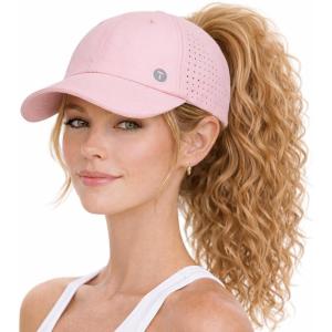 image:imageTOPEX ChicPony Cooling High Ponytail Everyday Sports Hat for Women Breathable Running Golf Walking UPF 50 FoldablePink
