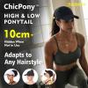 image:imageTOPEX ChicPony Cooling UV 50 High Ponytail Baseball Cap for Women  Breathable for Running Golf SportsBlack