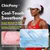 image:imageTOPEX ChicPony Cooling UV 50 High Ponytail Baseball Cap for Women  Breathable for Running Golf SportsCloud Grey