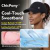 image:imageTOPEX ChicPony Cooling UV 50 High Ponytail Baseball Cap for Women  Breathable for Running Golf SportsGrey