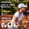 image:imageTOPEX ChicPony Cooling UV 50 High Ponytail Baseball Cap for Women  Breathable for Running Golf SportsMisty Periwinkle