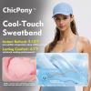 image:imageTOPEX ChicPony Cooling UV 50 High Ponytail Baseball Cap for Women  Breathable for Running Golf SportsMisty Periwinkle