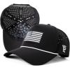 image:imageTOPEX UVCoolix Performance Rope Snapback Hat WaterResistant Beathable Baseball Cap for Men Golf Workout HatBlackflag