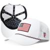 image:imageTOPEX UVCoolix Performance Rope Snapback Hat WaterResistant Beathable Baseball Cap for Men Golf Workout HatWhiteflag