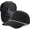 image:imageTOPEX UVCoolix Performance Rope Snapback Hat WaterResistant Beathable Baseball Cap for Men Golf Workout HatBlack
