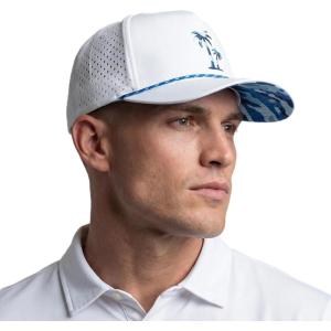 image:imageTOPEX UVCOOLIX Instant Cooling Golf Rope Hats  Unisex Waterproof Stain Resistant Breathable UPF 50  Big Head XL XXLWhite Palm Tree
