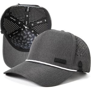 image:imageTOPEX UVCoolix Performance Rope Snapback Hat WaterResistant Beathable Baseball Cap for Men Golf Workout HatDark Grey