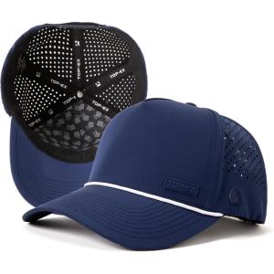 image:imageTOPEX UVCoolix Performance Rope Snapback Hat WaterResistant Beathable Baseball Cap for Men Golf Workout HatNavy Blue