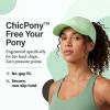 image:imageTOPEX ChicPony UVCoolix Instant Cooling Baseball Cap UV 50 High Ponytail Hat for Women Soft Top Hard BrimBlack