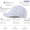 image:imageTOPEX ChicPony UVCoolix Instant Cooling Baseball Cap UV 50 High Ponytail Hat for Women Soft Top Hard BrimBlue Linen
