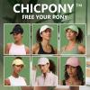 image:imageTOPEX ChicPony UVCoolix Instant Cooling Baseball Cap UV 50 High Ponytail Hat for Women Soft Top Hard BrimSun Faded Yellow