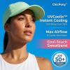 image:imageTOPEX ChicPony UVCoolix Instant Cooling Baseball Cap UV 50 High Ponytail Hat for Women Soft Top Hard BrimWild Mint