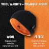 image:imageTOPEX PolarWool Wool Beanie Hat for Men Women Fleece Lined Skull Cap Winter Knit Hat Watch Caps Reversible amp WindproofBlack