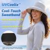 image:imageTOPEX UVCoolix Cooling Sun Hat Women Ponytail Hole UPF 50 Wide Brim Water Resistant Breathable Packable Hiking BeachGreen