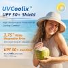 image:imageTOPEX UVCoolix Cooling Sun Hat Women Ponytail Hole UPF 50 Wide Brim Water Resistant Breathable Packable Hiking BeachGreige