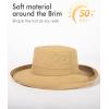 image:imageTOPEX UVCoolix Cooling Sun Hat Women Ponytail Hole UPF 50 Wide Brim Water Resistant Breathable Packable Hiking BeachKhaki
