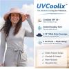 image:imageTOPEX UVCoolix Cooling Sun Hat Women Ponytail Hole UPF 50 Wide Brim Water Resistant Breathable Packable Hiking BeachPink