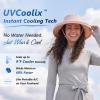 image:imageTOPEX UVCoolix Cooling Sun Hat Women Ponytail Hole UPF 50 Wide Brim Water Resistant Breathable Packable Hiking BeachPink