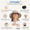 image:imageTOPEX UVCoolix Cooling Sun Hat Women Ponytail Hole UPF 50 Wide Brim Water Resistant Breathable Packable Hiking BeachPink