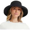 image:imageTOPEX UVCoolix Cooling Sun Hat Women Ponytail Hole UPF 50 Wide Brim Water Resistant Breathable Packable Hiking BeachBlack