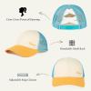 image:imageTOPEX ChicPony SM ML High amp Low Ponytail Beach Golf Snapback Trucker Hats for Women Girls Summer CuteSunset Glow
