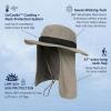 image:imageUVCoolix Cooling Sun Hat with Neck FlapUPF 50 Wide Brim UV Protection Boonie for Hot Outdoor DaysLightgray