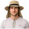 image:imageUVCoolix Cooling Sun Hat with Neck FlapUPF 50 Wide Brim UV Protection Boonie for Hot Outdoor DaysKhaki