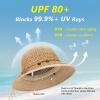 image:imageTOPEX Uvcoolix Chicpony Cooling UPF80 Chin Straps Floppy Wide Brim Beach Straw Sun HatKhaki Shell