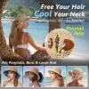 image:imageTOPEX Uvcoolix Chicpony Cooling UPF80 Chin Straps Floppy Wide Brim Beach Straw Sun HatKhaki Shell