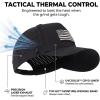 image:imageTOPEX Performance Baseball Hat for Men Water Resistant Golf Cap Running Cooling Snapback Laser PerforatedBlack  Usa Flag