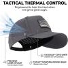 image:imageTOPEX Performance Baseball Hat for Men Water Resistant Golf Cap Running Cooling Snapback Laser PerforatedCharcoal  Usa Flag