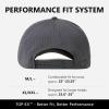 image:imageTOPEX Performance Baseball Hat for Men Water Resistant Golf Cap Running Cooling Snapback Laser PerforatedCharcoal  Usa Flag