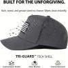 image:imageTOPEX Performance Baseball Hat for Men Water Resistant Golf Cap Running Cooling Snapback Laser PerforatedCharcoal  Usa Flag